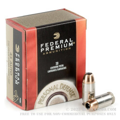 20 Rounds of .45 ACP Ammo by Federal - 230gr JHP