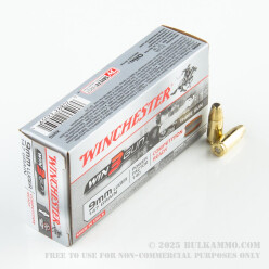 50 Rounds of 9mm Ammo by Winchester 3-Gun - 147gr BEB