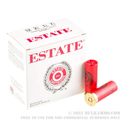 25 Rounds of 12ga Ammo by Estate Cartridge - 1 1/8 ounce #7 1/2 shot