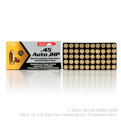 1000 Rounds of .45 ACP Ammo by Aguila - 185gr JHP