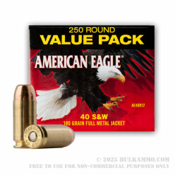 250 Rounds of .40 S&W Ammo by Federal - 180gr FMJ