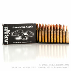 900 Rounds of XM193 5.56x45 Ammo by Federal - 55gr FMJBT - Stripper Clips