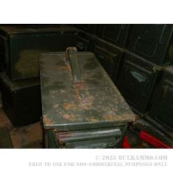 1 Surplus 50 Cal Ammo Can - Green - Rusty Exterior