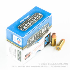 20 Rounds of .32 ACP Ammo by Corbon - 60gr JHP