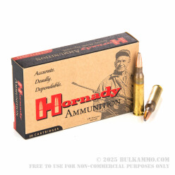 20 Rounds of .338 Lapua Ammo by Hornady - 250gr SP