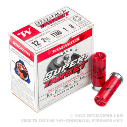 250 Rounds of 12ga Ammo by Winchester - 1 ounce #8 shot