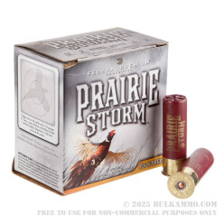 25 Rounds of 12ga Ammo by Federal Prairie Storm - 1-1/8 ounce #3 Steel Shot