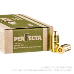 380 Auto - 95 gr FMJ - Fiocchi Perfecta - 1000 Rounds