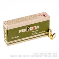 380 Auto - 95 gr FMJ - Fiocchi Perfecta - 1000 Rounds