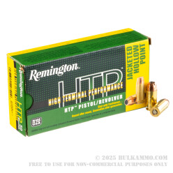 50 Rounds of .45 ACP Ammo by Remington HTP Subsonic - 230gr JHP