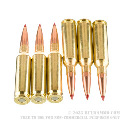 20 Rounds of 6.5 Creedmoor Ammo by Hornady V-Match - 100gr ELD-VT