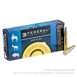 20 Rounds of 30-30 Win Ammo by Federal Power-Shok - 125gr HP