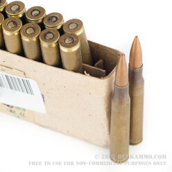 20 Rounds of 30-06 Springfield Ammo - Pakistani Surplus - 150gr FMJ