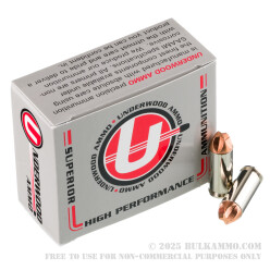 20 Rounds of 10mm Ammo by Underwood - 100gr Xtreme Defender