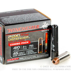 20 Round Combo Pack of .45 Long-Colt / .410 Bore Ammo by Winchester - 225gr JHP