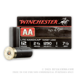 250 Rounds of 12ga Ammo by Winchester AA - 1 ounce #7 1/2 shot