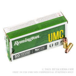 50 Rounds of 9mm Ammo by Remington UMC - 115gr JHP