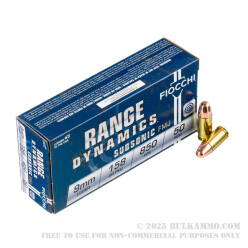 1000 Rounds of 9mm Ammo by Fiocchi - 158gr FMJ