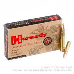 20 Rounds of .375 H&H Mag Ammo by Hornady - 270gr SP