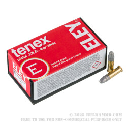 50 Rounds of .22 LR Ammo by Eley Tenex Pistol - 40gr LRN