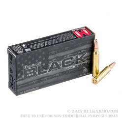 20 Rounds of 5.56x45 Ammo by Hornady BLACK - 75gr InterLock HD SBR