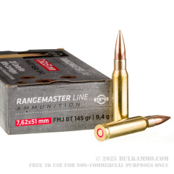 500 Rounds of 7.62x51 Ammo by Prvi Partizan - 145gr FMJBT