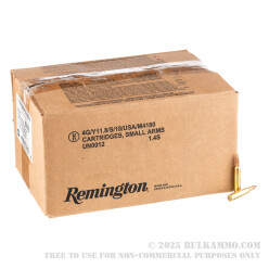 1000 Rounds of .223 Ammo by Remington UMC Bulk Pack - 55gr FMJ