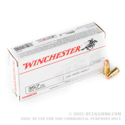 50 Rounds of .357 SIG Ammo by Winchester - 125gr FMJ