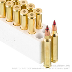 20 Rounds of .300 Win Mag Ammo by Winchester Copper Impact - 150gr Copper Extreme Point *BULLET DISCOLORATION*