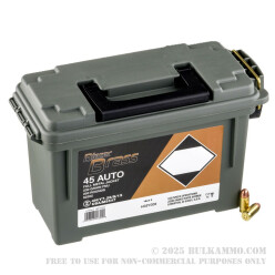 200 Rounds of .45 ACP Ammo by Blazer Brass in Plano Ammo Can - 230gr FMJ