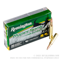 20 Rounds of .270 Win Ammo by Remington HyperSonic Bonded - 140gr PSP