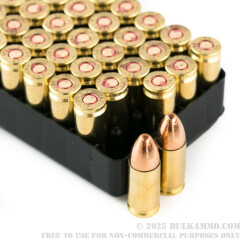 50 Rounds of 9mm Ammo by Israeli Military Industries - 115gr FMJ