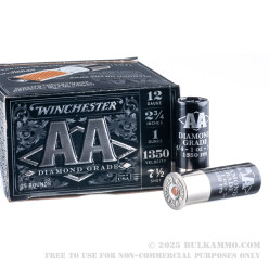 250 Rounds of 12ga Ammo by Winchester AA Diamond Grade - 1 ounce #7.5 shot