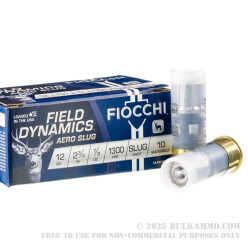 10 Rounds of 12ga Ammo by Fiocchi Law Enforcement -  Rifled Slug