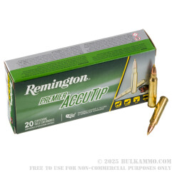 20 Rounds of .223 Ammo by Remington Premier - 55gr AccuTip-V