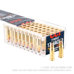 50 Rounds of .17HM2 Ammo by Hornady - 17gr V-Max