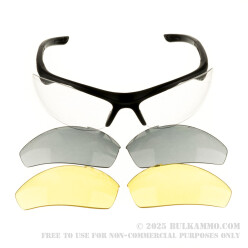 Champion Ballistic Eyes & Ears Combo - 1 Pair - Clear/Smoke/Yellow