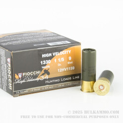 25 Rounds of 12ga Ammo by Fiocchi -  #9 Shot