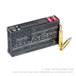 5.56x45 - 62 Grain FMJ - Hornady BLACK - 20 Rounds