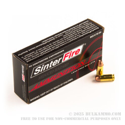 50 Rounds of .40 S&W Ammo by SinterFire - 105gr Frangible