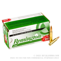 50 Rounds of .223 Ammo by Remington - 55gr MC