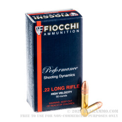 500 Rounds of .22 LR Ammo by Fiocchi - 40gr CPRN