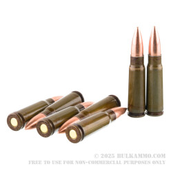 1000 Rounds of 7.62x39 Ammo by Sterling - 123gr FMJ