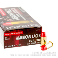 500 Rounds of .45 ACP Ammo by Federal - 230gr Syntech TSJ