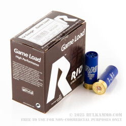 25 Rounds of 12ga Ammo by Rio Game Load - 2-3/4" 1 1/8 ounce #6 shot