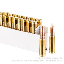 20 Rounds of 7.62x39mm Ammo by Prvi Partizan - 123gr FMJ