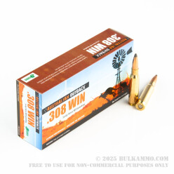 200 Rounds of .308 Win Ammo by ADI - 165gr Sierra SBT GameKing