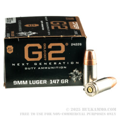 20 Rounds of 9mm Ammo by Speer Gold Dot G2 - 147gr JHP