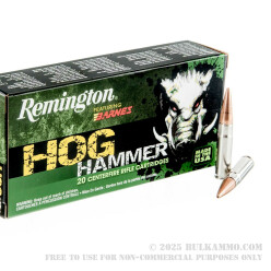 200 Rounds of .300 AAC Blackout Ammo by Remington Hog Hammer - 130gr TSX