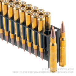 20 Rounds of 30-06 Springfield Ammo by Fiocchi - 150gr SST